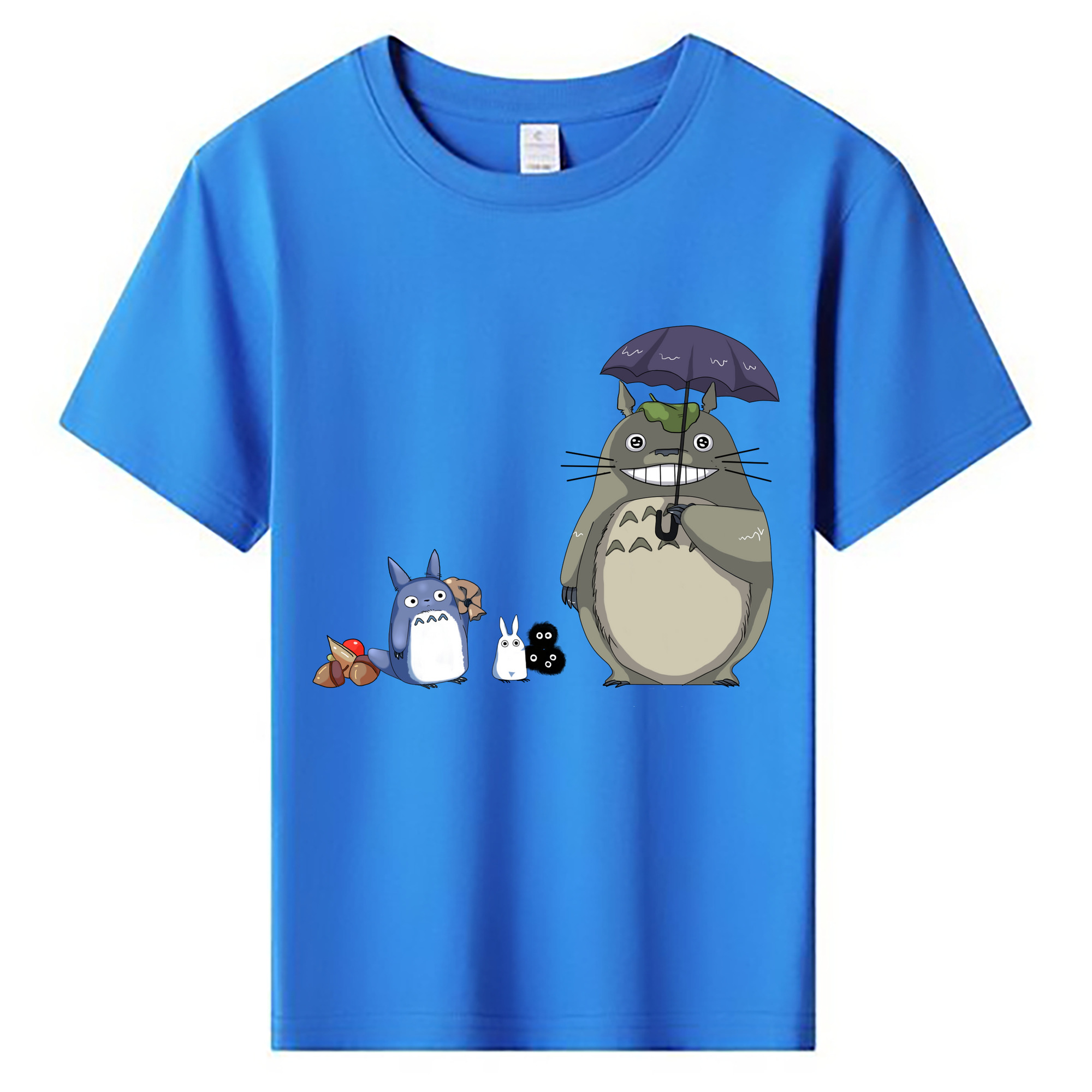 （画像用） となりのトトロ 草壁メイ 草壁サツキ My Neighbor Totoro Satsuki Kusakabe Mei Kusakabe 綿100％キッズTシャツ（フロントプリント）